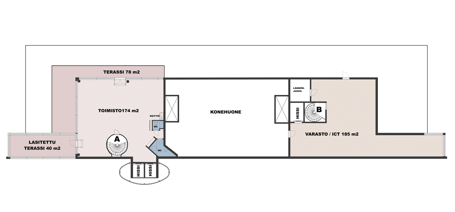 Maarinportin 6. kerroksen pohjakuva
